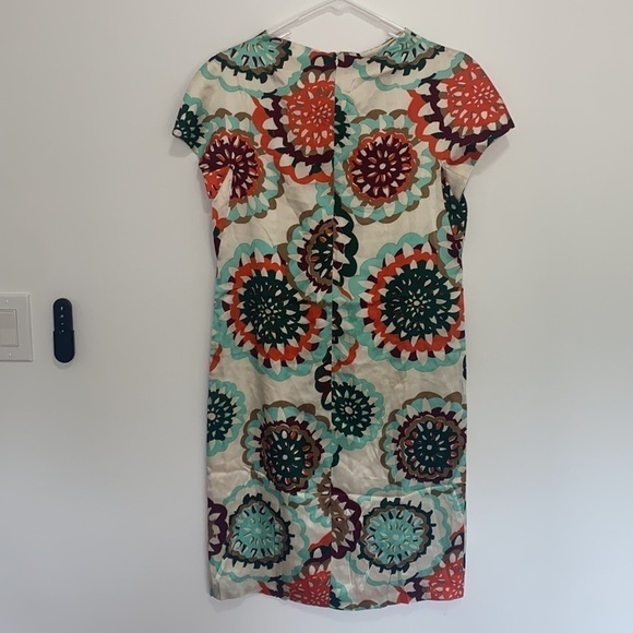 NEW Escada Kaleidoscope Kleid Silk Sheath Dress - Picture 4 of 9